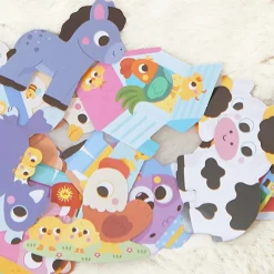 50 grandes gommettes stickers animaux de la ferme