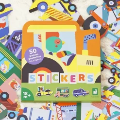 50 grandes gommettes stickers véhicules