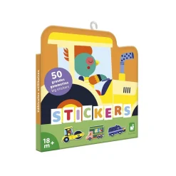 50 grandes gommettes stickers véhicules