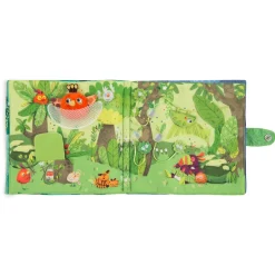 Grand livre d'éveil en tissu dans la jungle