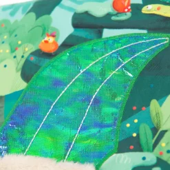 Grand livre d'éveil en tissu dans la jungle