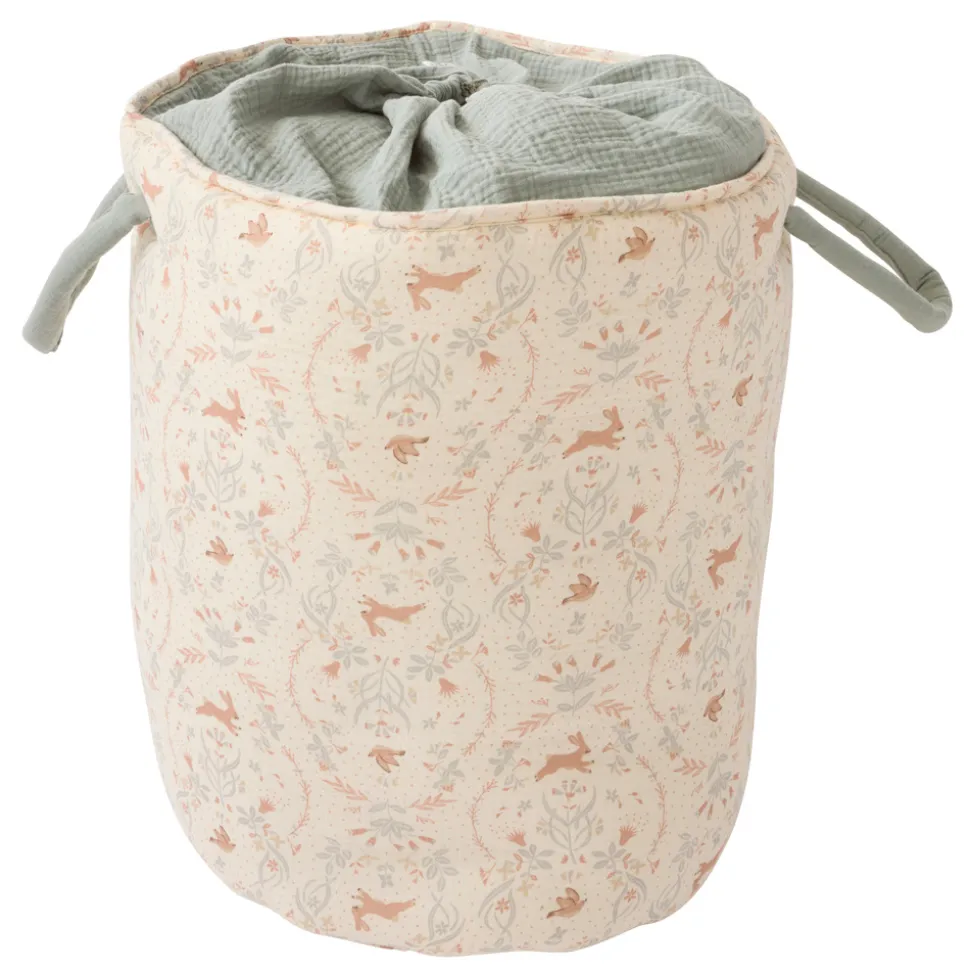 Grand panier de rangement - jardin enchanté