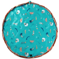 Grand sac à jouets d'extérieur / tapis de jeu 2 en 1 beach play