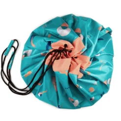 Grand sac à jouets d'extérieur / tapis de jeu 2 en 1 beach play