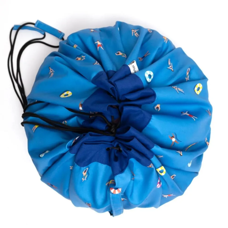 Grand sac à jouets d'extérieur / tapis de jeu 2 en 1 swim fun