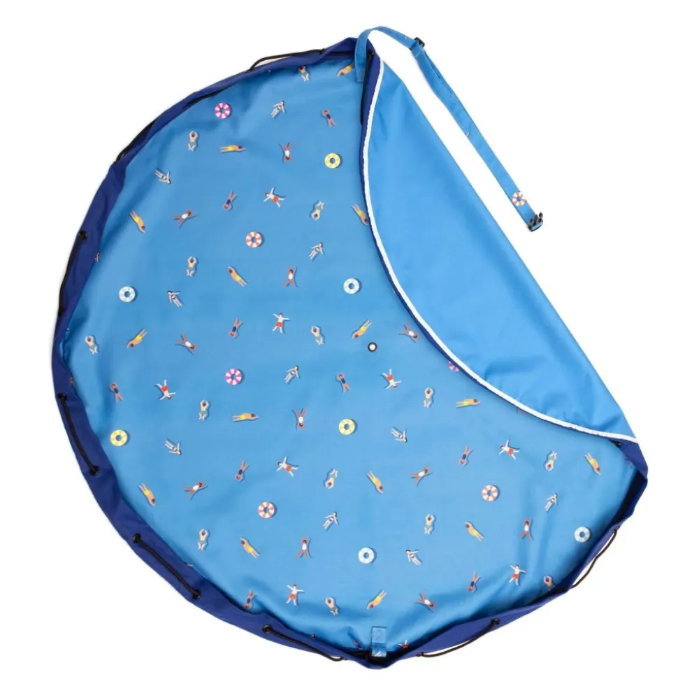 Grand sac à jouets d'extérieur / tapis de jeu 2 en 1 swim fun