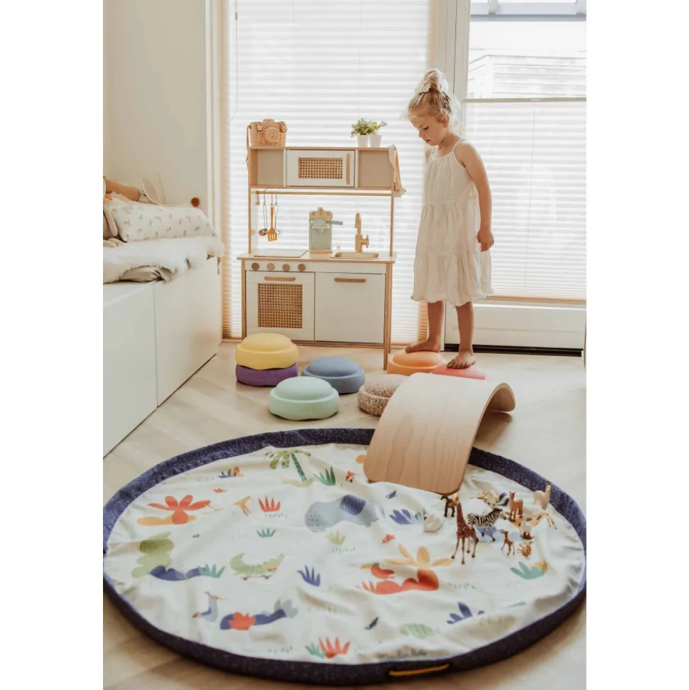 Grand sac à jouets / tapis de jeu 2 en 1 toupitis