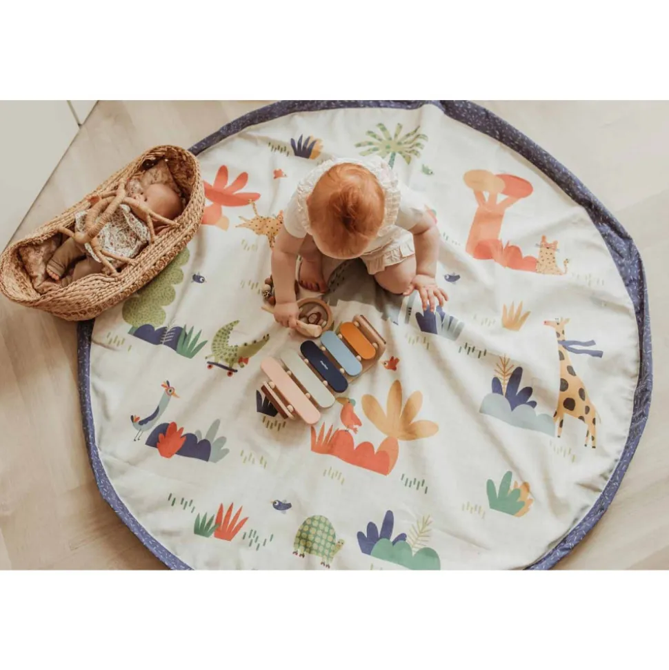 Grand sac à jouets / tapis de jeu 2 en 1 toupitis