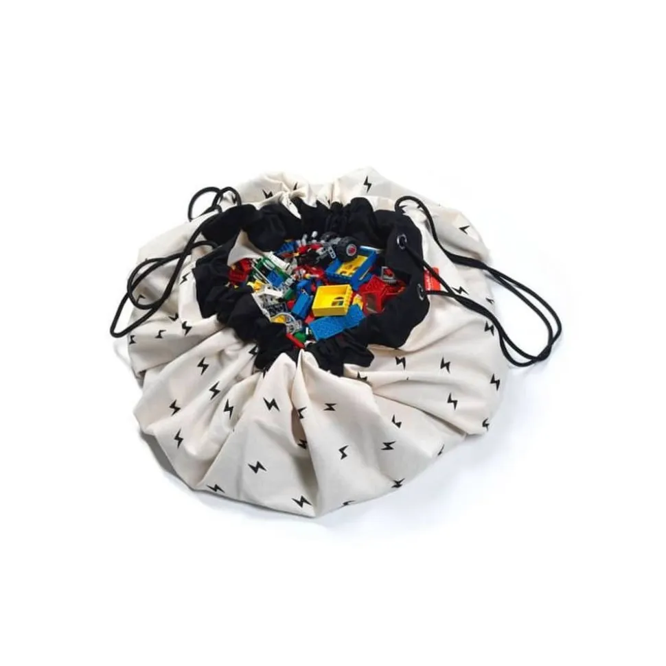 Grand sac à jouets / tapis de jeu 2 en 1 route & éclair