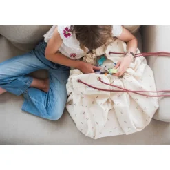 Grand sac à jouets / tapis de jeu 2 en 1 cherrycherry