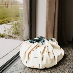 Grand sac à jouet / tapis de jeu 2 en 1 - confetti