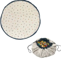 Grand sac à jouet / tapis de jeu 2 en 1 - confetti