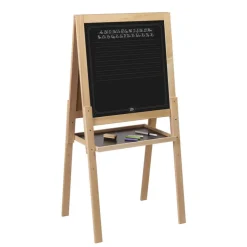 Grand tableau en bois double face pour enfant