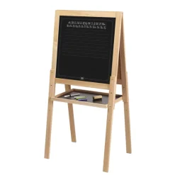 Grand tableau en bois double face pour enfant