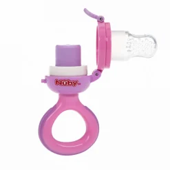 Grignoteuse en silicone rose