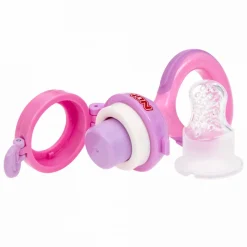 Grignoteuse en silicone rose