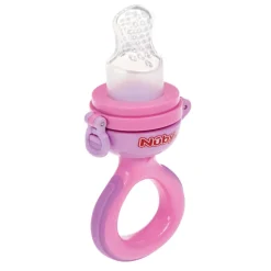 Grignoteuse en silicone rose