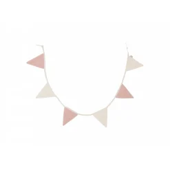 Guirlande drapeau party collection rose/ivoire