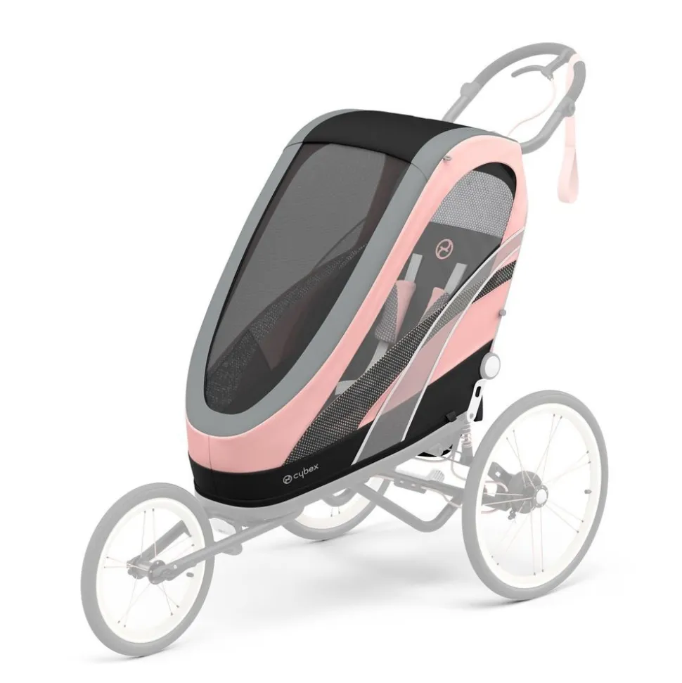 Habillage de siège poussette zeno rose