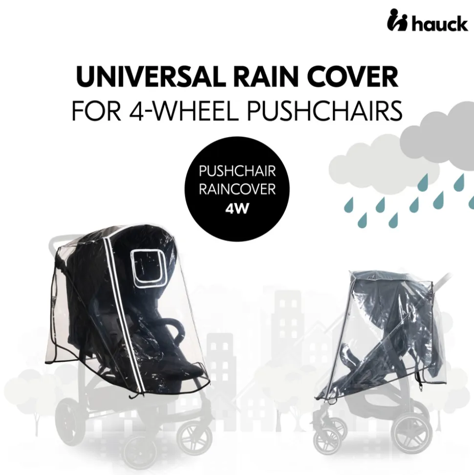 Habillage pluie pour poussette 4 roues