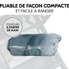 Habillage pluie pour poussette double côte à côte