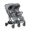 Habillage pluie pour poussette double twin sketch