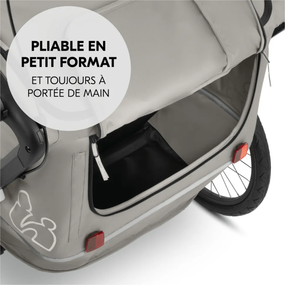Habillage pluie pour remorque à vélo bike n walk