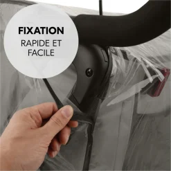 Habillage pluie pour remorque à vélo bike n walk