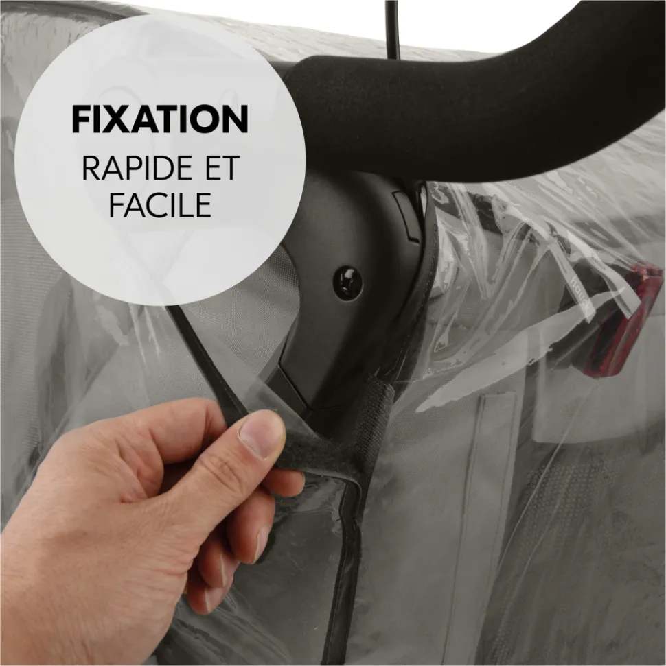 Habillage pluie pour remorque à vélo bike n walk