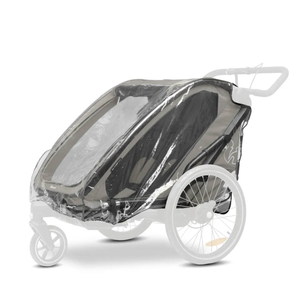 Habillage pluie pour remorque à vélo bike n walk