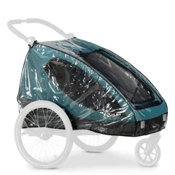 Habillage pluie remorque de vélo dryk duo