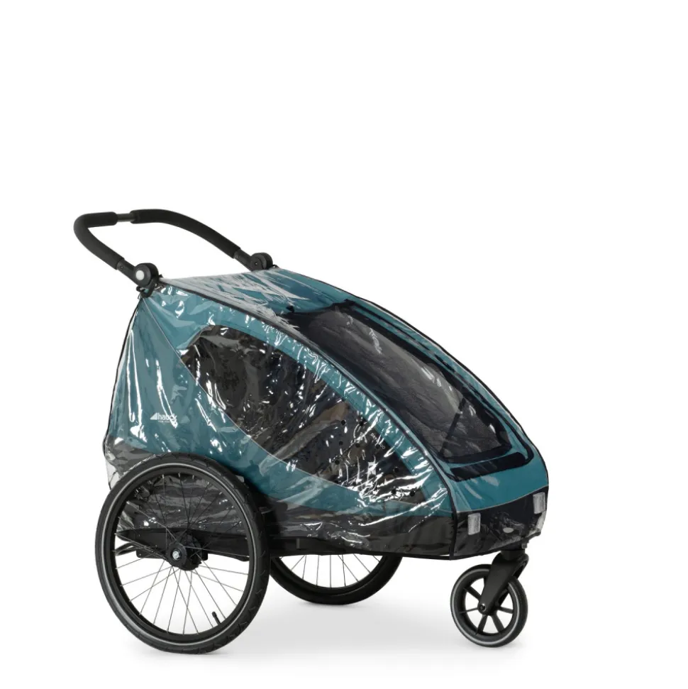 Habillage pluie remorque de vélo dryk duo