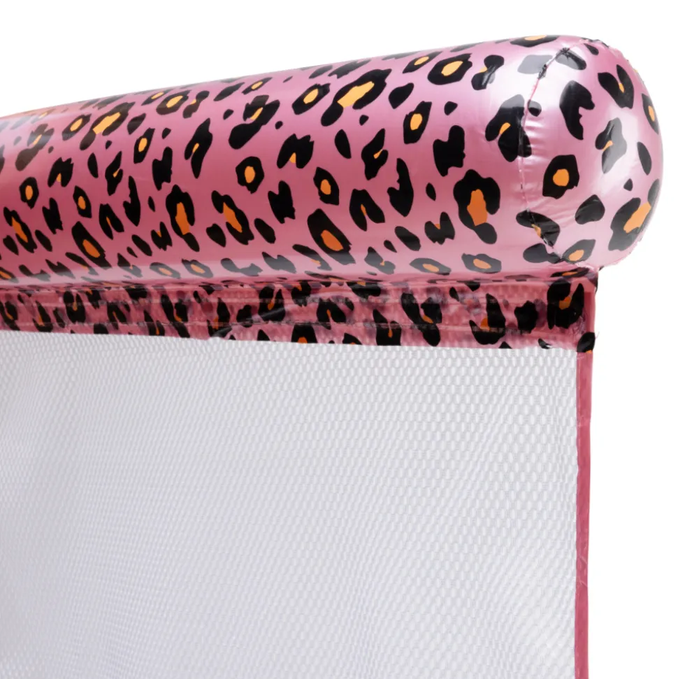 Hamac aquatique léopard rose et or 116 cm