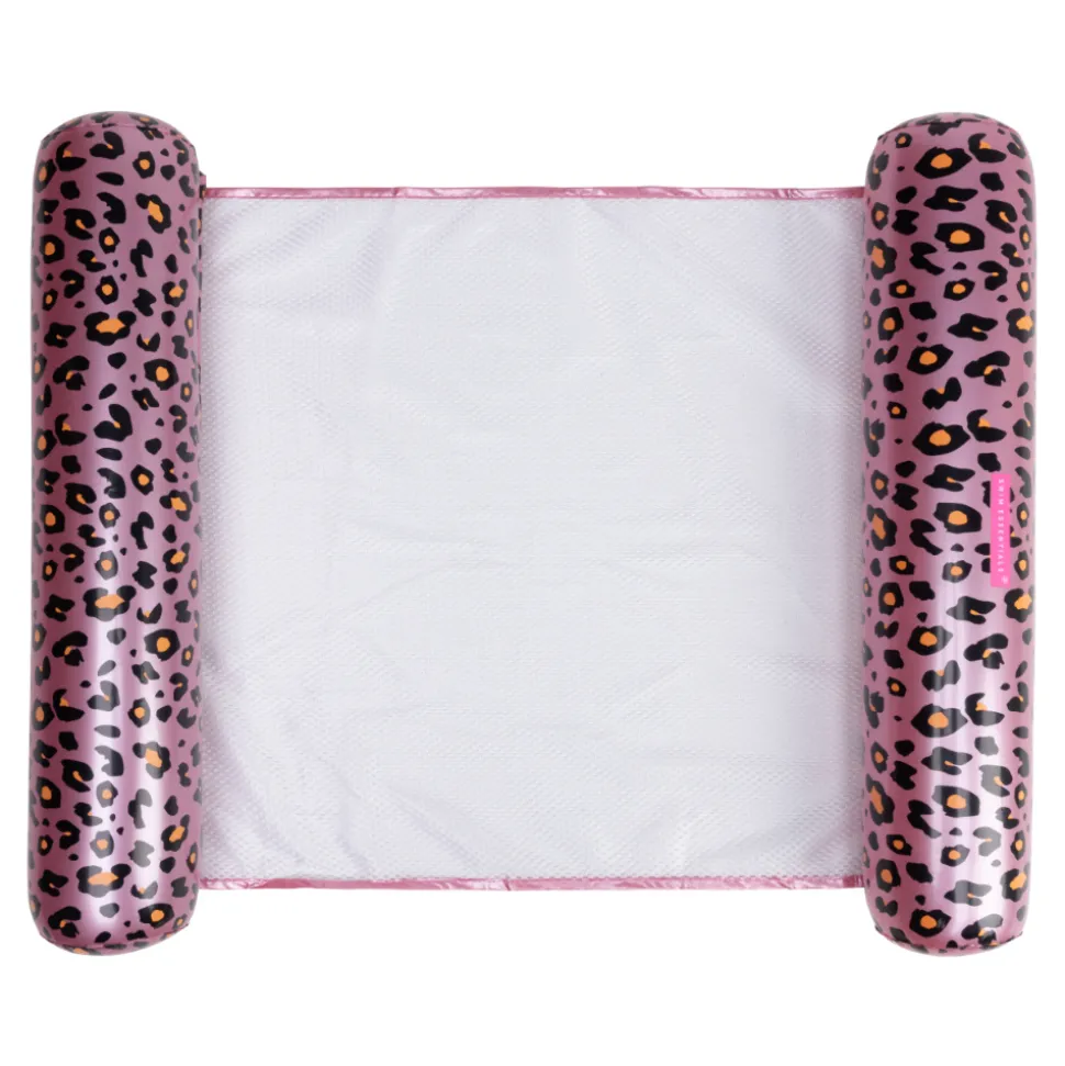 Hamac aquatique léopard rose et or 116 cm