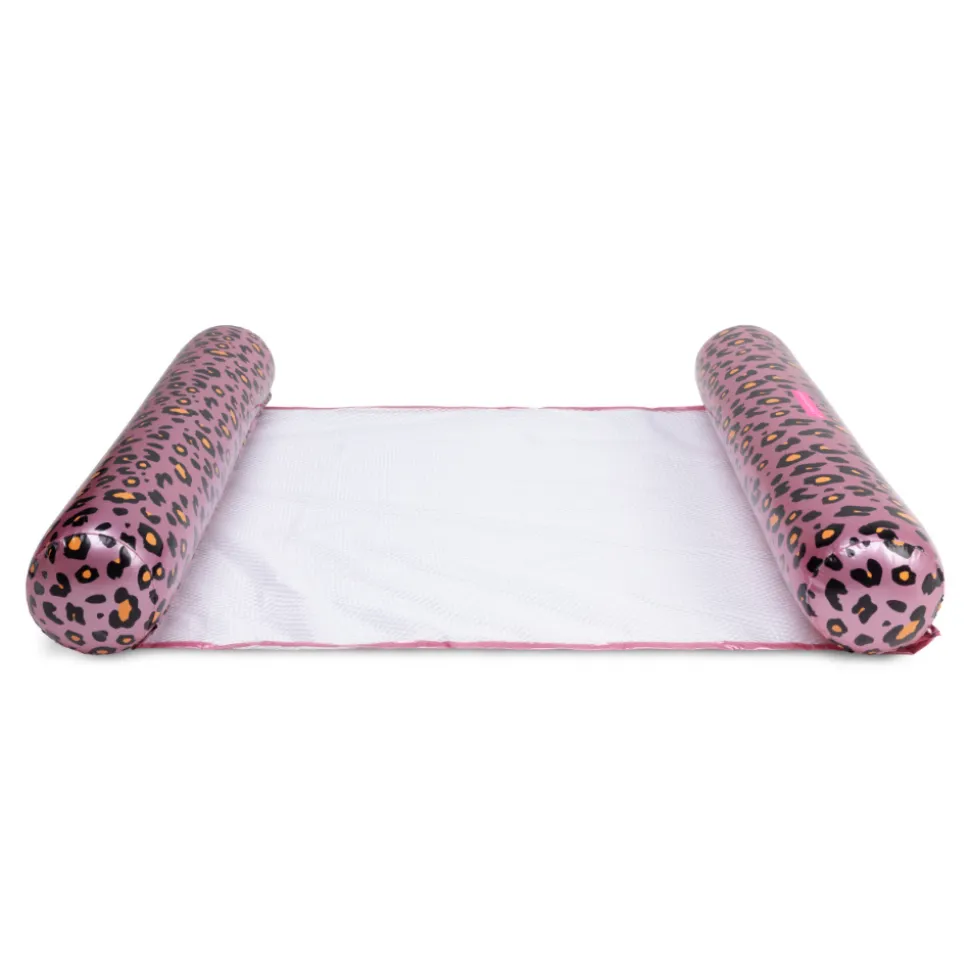 Hamac aquatique léopard rose et or 116 cm