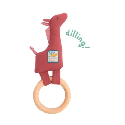 Hochet anneau bois sous mon baobab - girafe