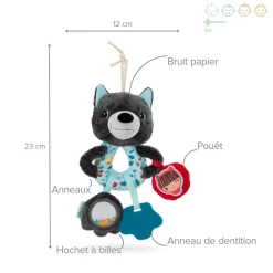 Hochet anneaux multi activités louis