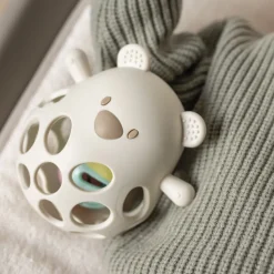 Hochet avec balleours en silicone argile