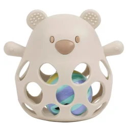 Hochet avec balleours en silicone argile