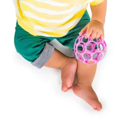 Hochet balle sensorielle - rose