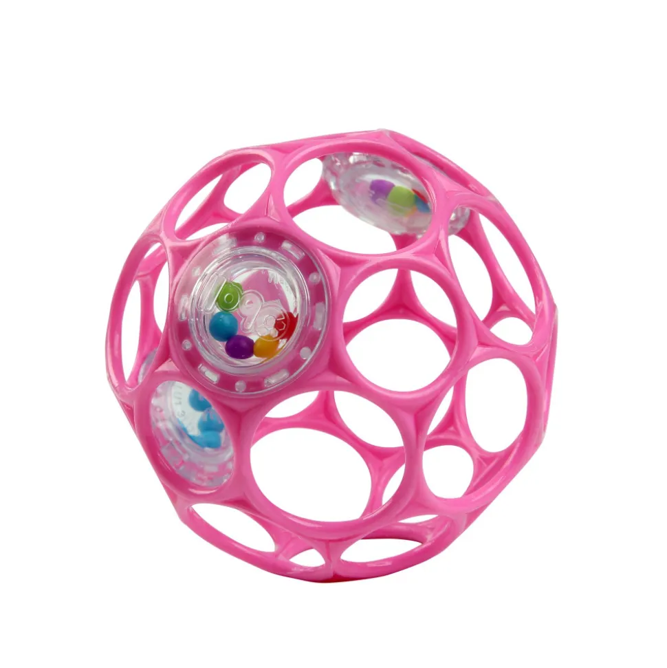 Hochet balle sensorielle - rose
