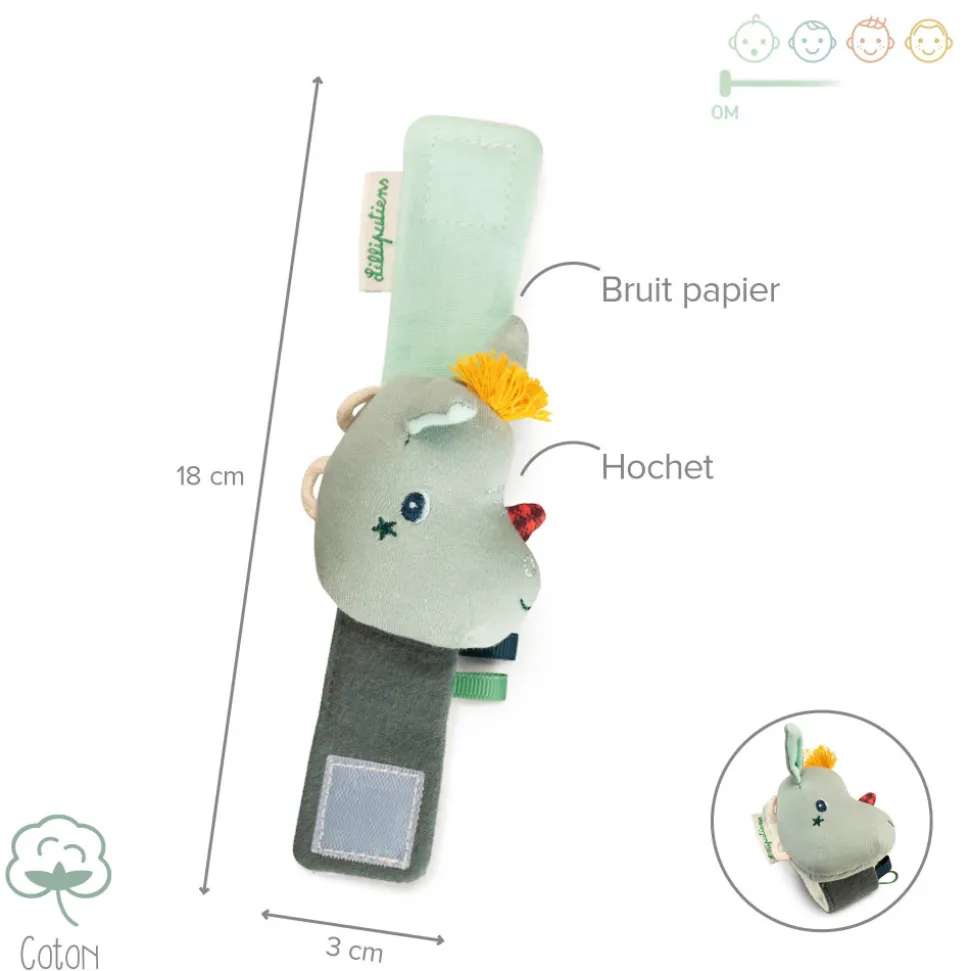 Hochet bracelet eco-friendly joe le dragon