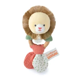 Hochet couleurs savane lion
