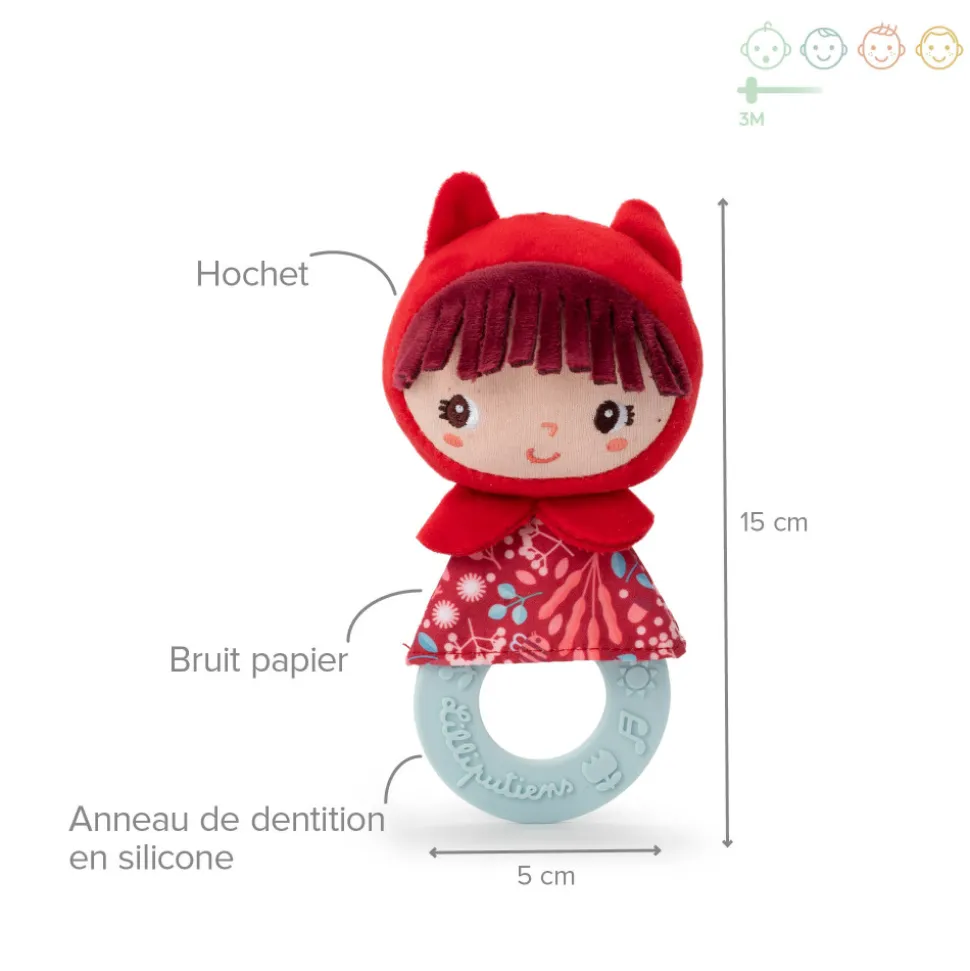 Hochet de dentition chaperon rouge