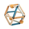 Hochet en bois deep blue grabber