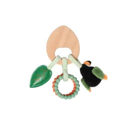 Hochet en bois - jungle