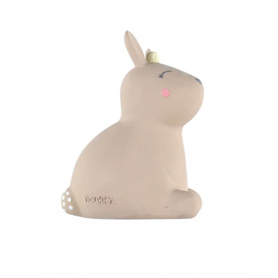 Hochet lapin beige