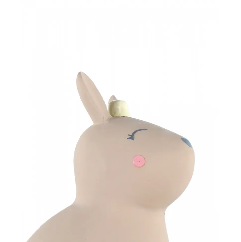 Hochet lapin beige