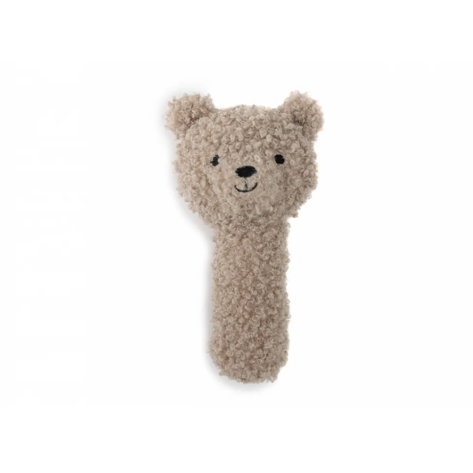 Hochet ours bouclette teddy bear olive