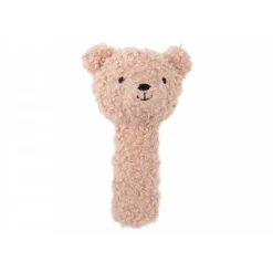 Hochet ours bouclette teddy bear wild rose